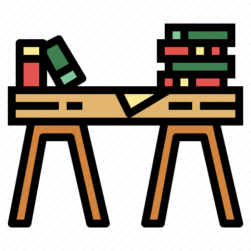 Desk, furniture, material, office, table icon - Download on Iconfinder