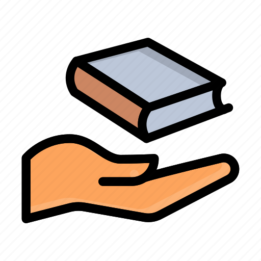 Borrow, book, library, knowledge, give icon - Download on Iconfinder