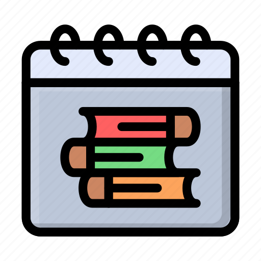 Library, book, records, bookstore, calendar icon - Download on Iconfinder