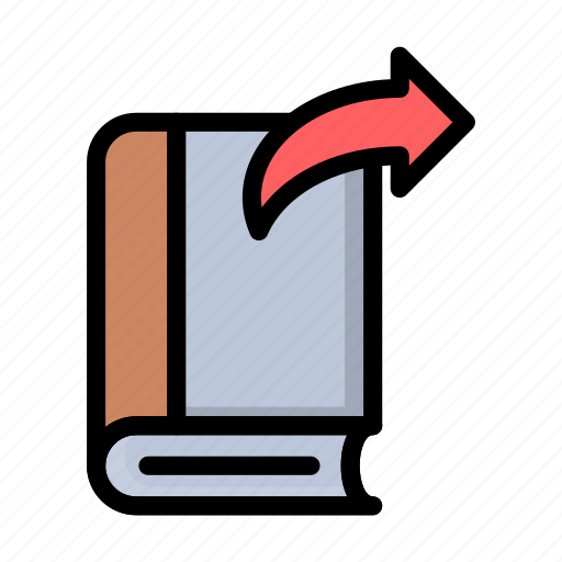 Share, book, borrow, forward, library icon - Download on Iconfinder