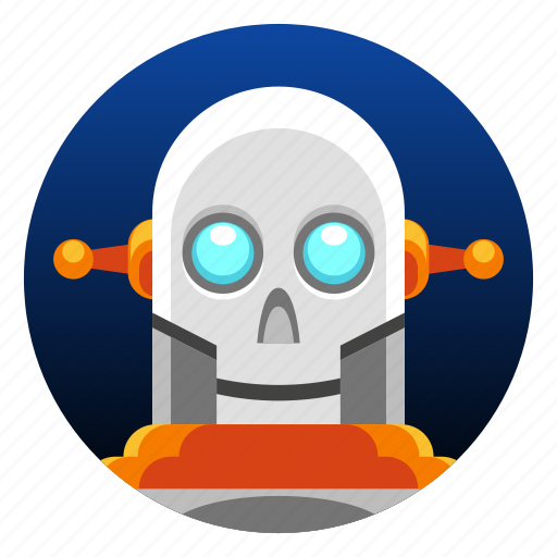 Android, app icon, bot, droid, robot, skull icon - Download on Iconfinder