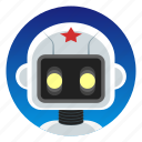 android, app icon, bot, droid, robot, space, star