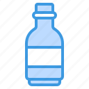 bottle, glass, water, beverage, drink