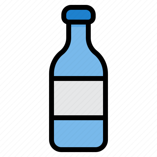 Bottle, beverage, glass, drink, water icon - Download on Iconfinder
