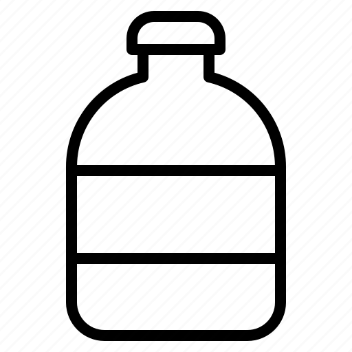 Bottle, mineral, beverage, glass, drink icon - Download on Iconfinder