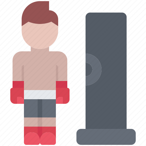 Bag, boxer, boxing, fighting, man, punching, sport icon - Download on Iconfinder