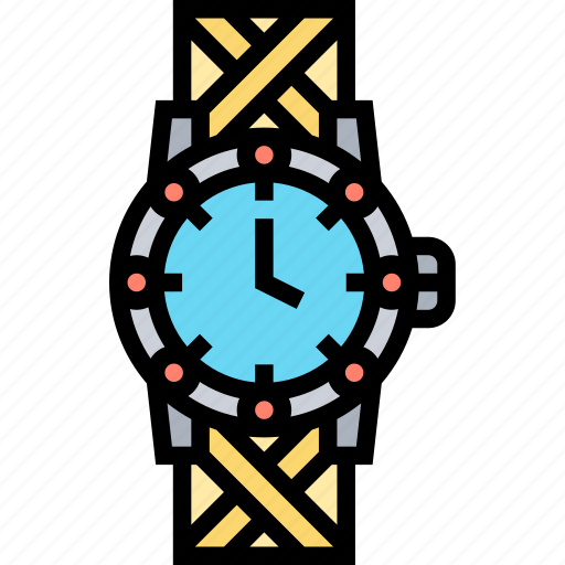 Wristwatch, watch, time, strap, jewel icon - Download on Iconfinder