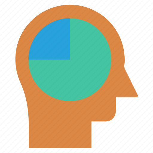 Chart, graph, head, human head, mind, thinking icon - Download on Iconfinder
