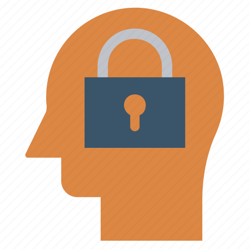 Head, human head, locked, mind, security, thinking icon - Download on Iconfinder