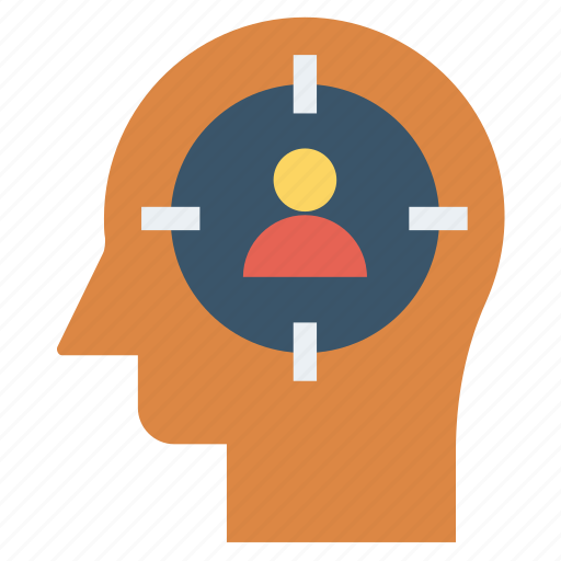 Focus, head, human head, man target, mind, thinking icon - Download on Iconfinder