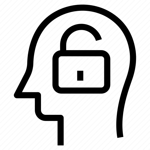 Brain, head, login, thinking, unlock icon - Download on Iconfinder