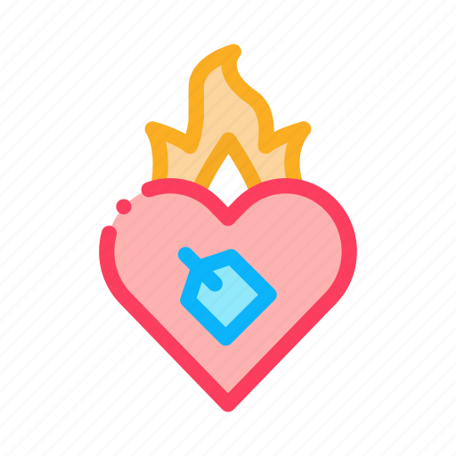 Burn, fire, flame, heart, hot, love, passion icon - Download on Iconfinder