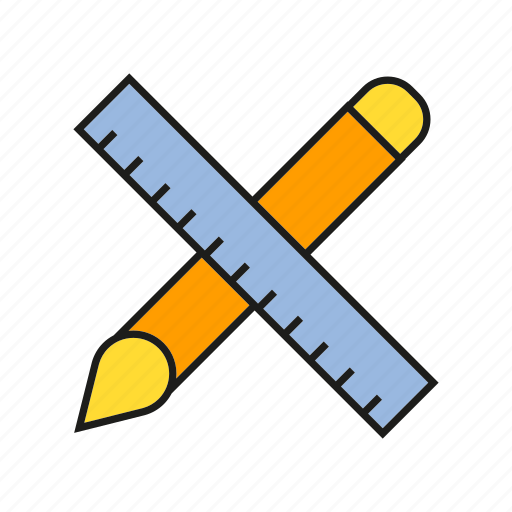 Art, design, graphic, pen, pencil, ruler, writing tools icon - Download on Iconfinder
