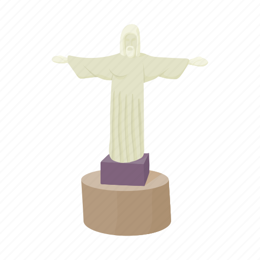 Cartoon, christ, monument, redeemer, religion, statue, travel icon - Download on Iconfinder