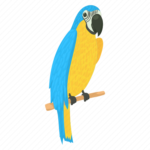 Animal, bird, cartoon, exotic, parrot, pet, wing icon - Download on Iconfinder