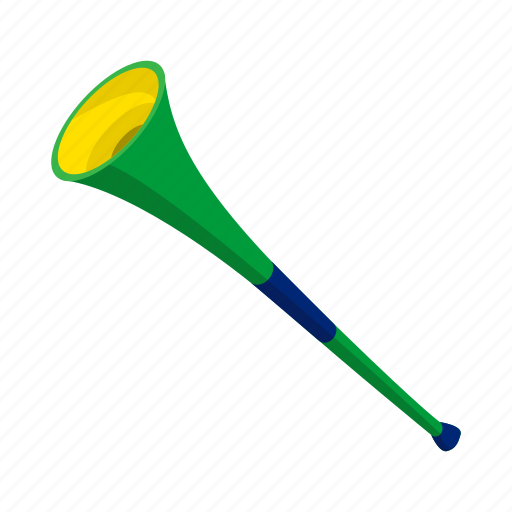 Brazil, cartoon, fan, instrument, sound, trumpet, vuvuzela icon - Download on Iconfinder