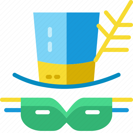 Brazil, cap, costume, festival, hat, mask, party icon - Download on Iconfinder