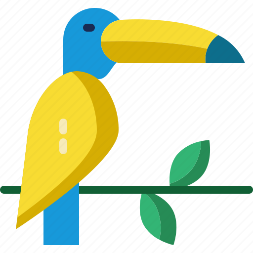 Bird, brazil, exotic, toco, toucan, tropical, amazon rainforest icon - Download on Iconfinder