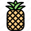 pineapple, fruit, food, organic, natural 