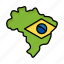 brazil, brazilian, carnival, celebration, flag, map 