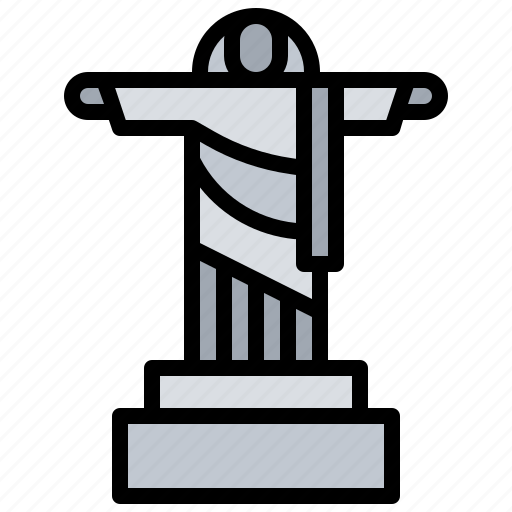 Brazil, christ, landmark, monument, redeemer, rio icon - Download on Iconfinder