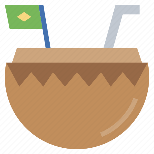 Alcohol, coconut, drink, drinking, food, party icon - Download on Iconfinder