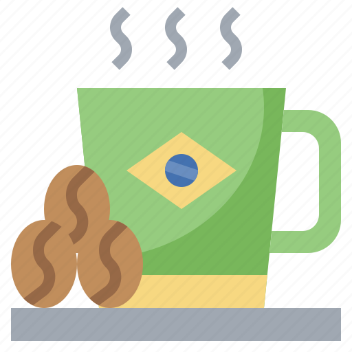 Coffee, drink, flags, food, hot, mug icon - Download on Iconfinder
