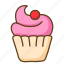 cupcake, muffin, bread, cake, food, restaurant, bakery, dessert, sweet 