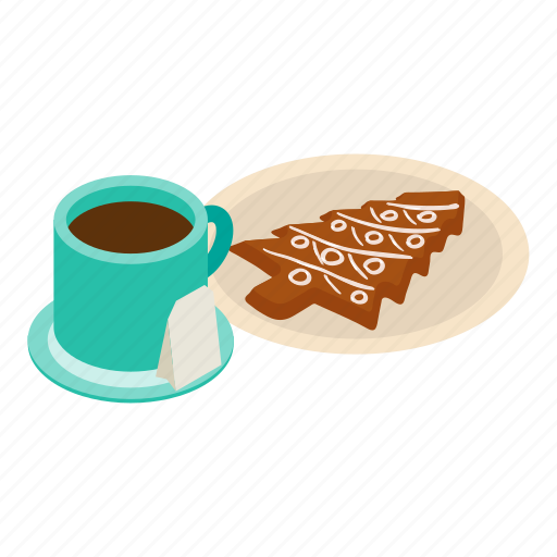 Christmasbreakfast, isometric, object, sign icon - Download on Iconfinder