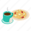 healthybreakfast, isometric, object, sign 