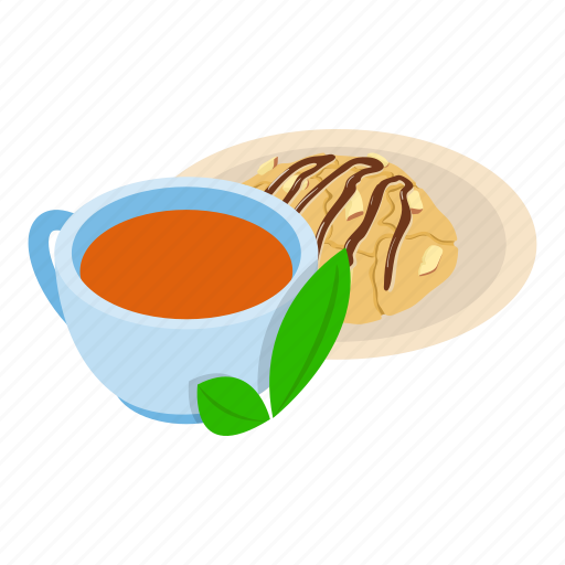 Isometric, object, sign, teatime icon - Download on Iconfinder