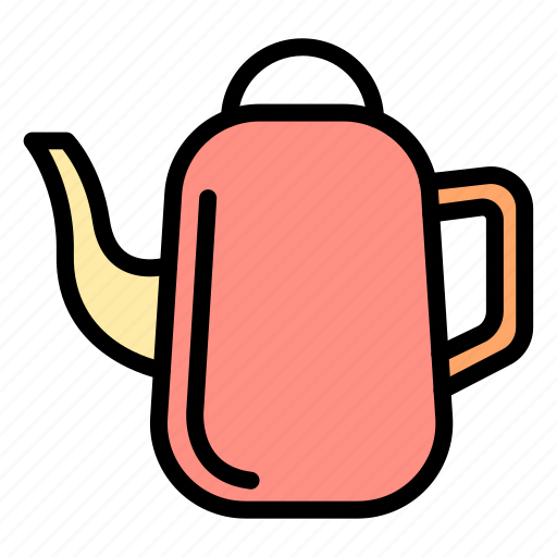 Breakfast, kettle, drink, beverage, water, drinking, kitchen icon - Download on Iconfinder