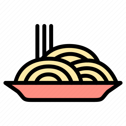 Breakfast, noodle, plate, food, spaghetti, meal, dish icon - Download on Iconfinder
