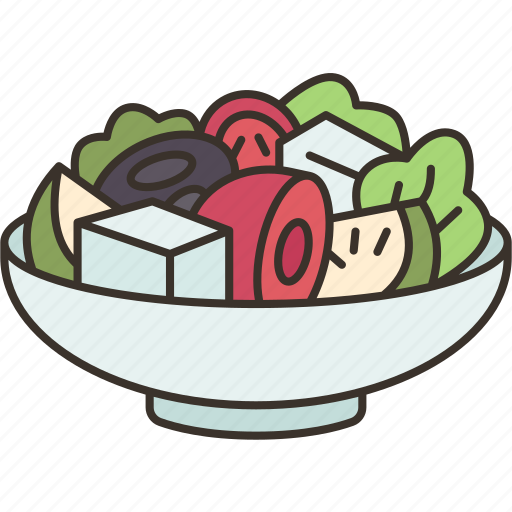Greek, salad, healthy, feta, olives icon - Download on Iconfinder