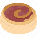 cinnamon, roll, pastry, delicious, sweet