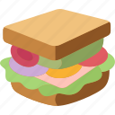 sandwich, lunch, tasty, bread, delicious