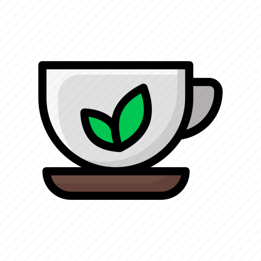 Green, tea, leaf, drink, breakfast icon - Download on Iconfinder