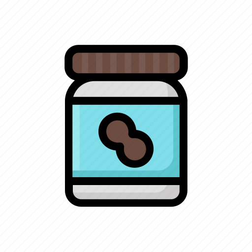 Peanut, butter, snack, jar, ingredient icon - Download on Iconfinder