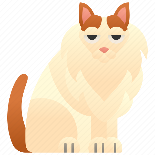Beautiful, cat, fluffy, turkish, van icon - Download on Iconfinder