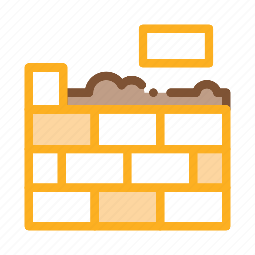 Brick, bricklayer, bricklaying, construct, industry, layer, mason icon - Download on Iconfinder