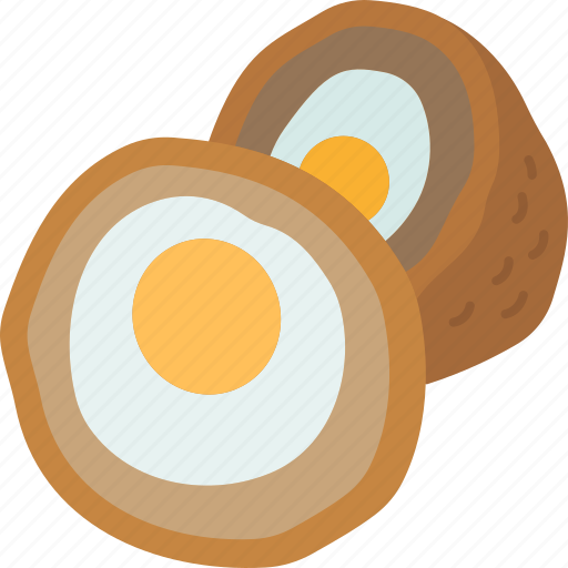 Egg, scotch, wrapped, fried, appetizer icon - Download on Iconfinder