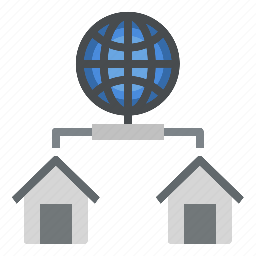 Home, network, broadband, connection, internet, user, interface icon - Download on Iconfinder