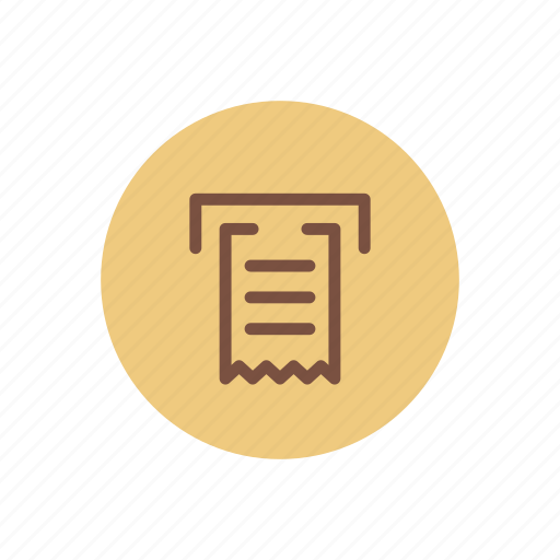 Balance, bill, machine, receipt, sheet, ticket, withdraw icon - Download on Iconfinder
