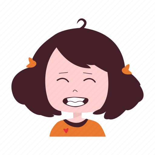 Girl, happy, laugh, little, smile, teeth icon - Download on Iconfinder