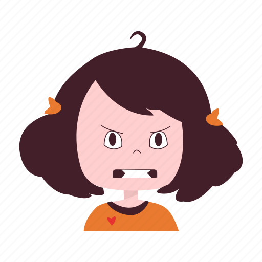 Angry, annoyed, girl, little, mad, revenge icon - Download on Iconfinder