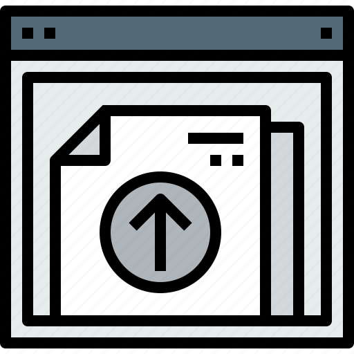 Browser, document, upload, web, website icon - Download on Iconfinder