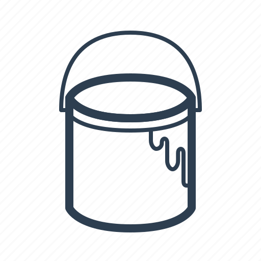 Bucket, outline, paint, painting icon - Download on Iconfinder