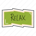 relax, bubble, chat, sticker, chating, text