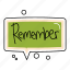 remember, bubble, chat, sticker, chating, text 