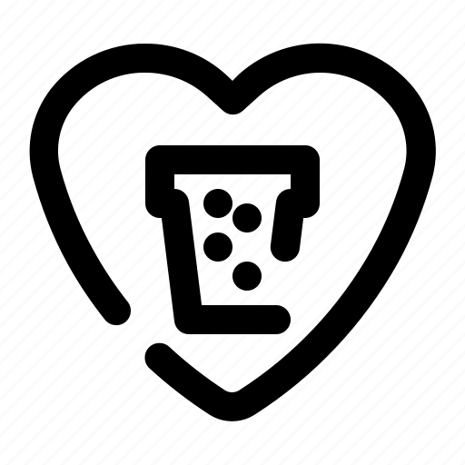 Love, heart, bubbletea, boba, milktea, bobatea, tea icon - Download on Iconfinder